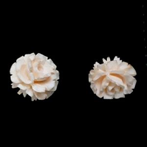 Beautiful carved Ivory colored material